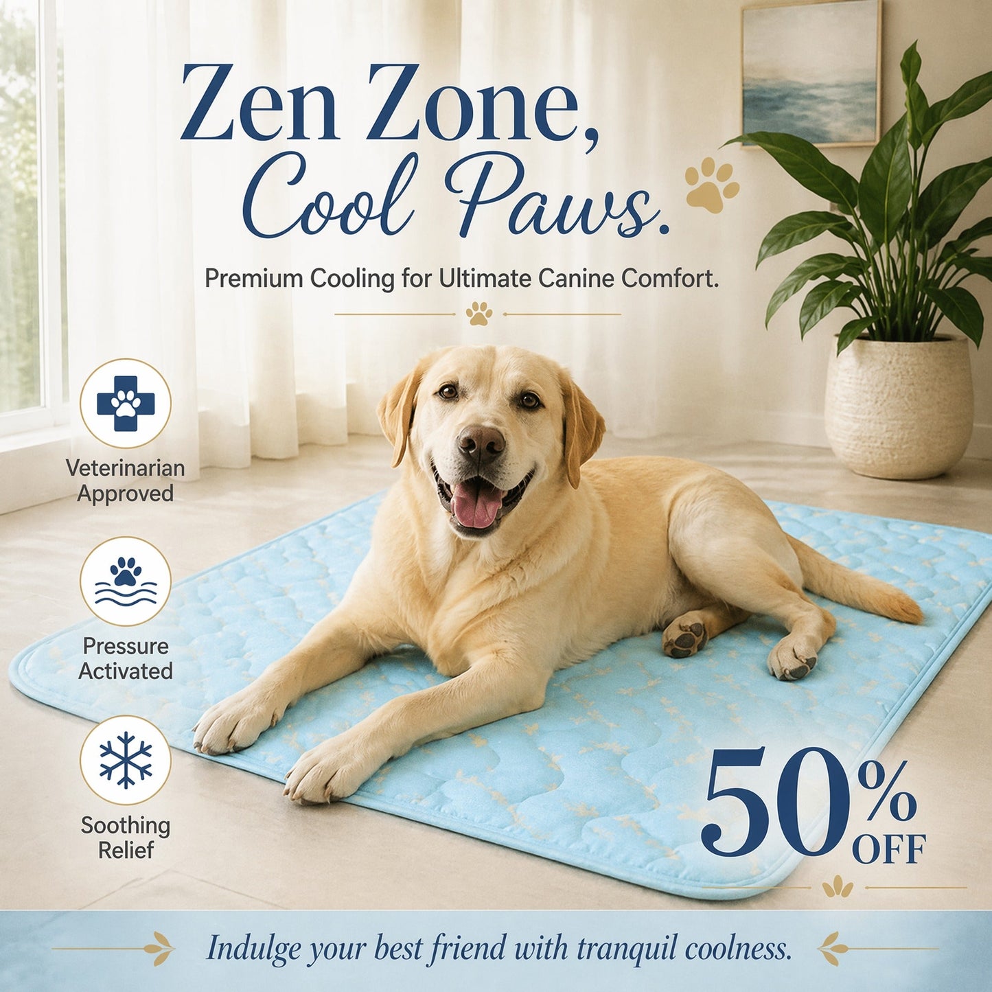 ❄️2026 Summer Hot Sale 50% OFF🧊PawDew™ for Dogs & Cats – Vet-Approved Ice-Silk Cooling Pad ❄️ | Q-MAX >0.4 | Washable 🧼, Non-Slip 🛟 | Perfect for Large Breeds & UK Summers ☀️🇬🇧