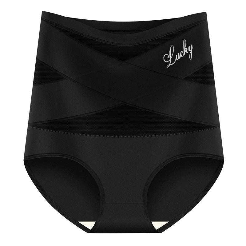 🌸Last Day-Buy 1 Get 3 Packs✨Plus-Size High-Waist Cross Tummy Control Panties