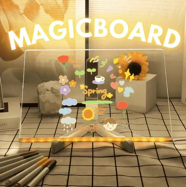 ✨LAST WEEK SPECIAL PRICE: £9.99!!⏳🎨Luminous Led Drawing Board For Children