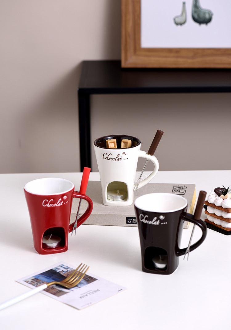 Ceramic Chocolate Fondue Mug