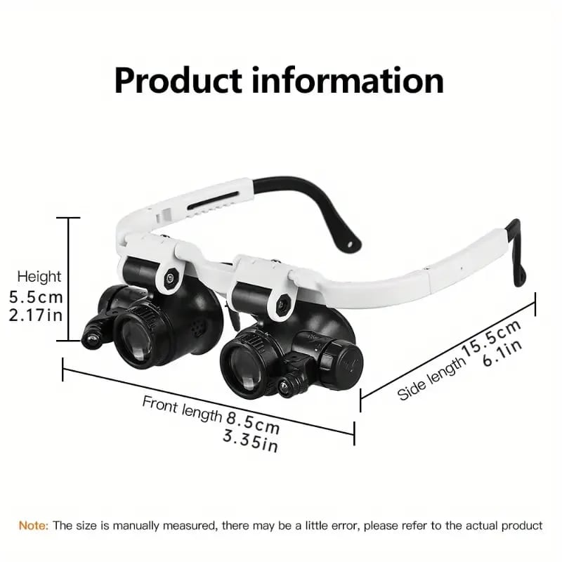 🔥2026 Hot sale 50% OFF🔥2026 Adjustable Head Magnifier with Light – 3X Zoom for Precision Work
