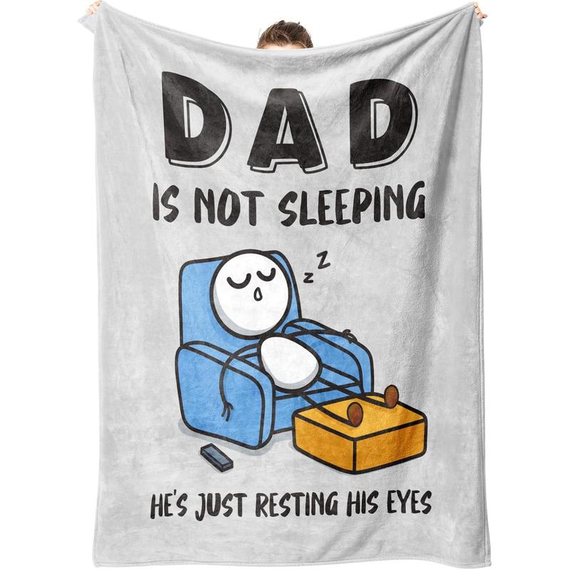 đ Fatherâs Day Special Deal: ONLY ¥7.99!!đâDadâs Not Sleeping⌠Just Resting His Eyesâ Blanket đď¸đ¤ Ultra-Soft, UK-Made Flannel â The Perfect Gift from Kids â¤ď¸