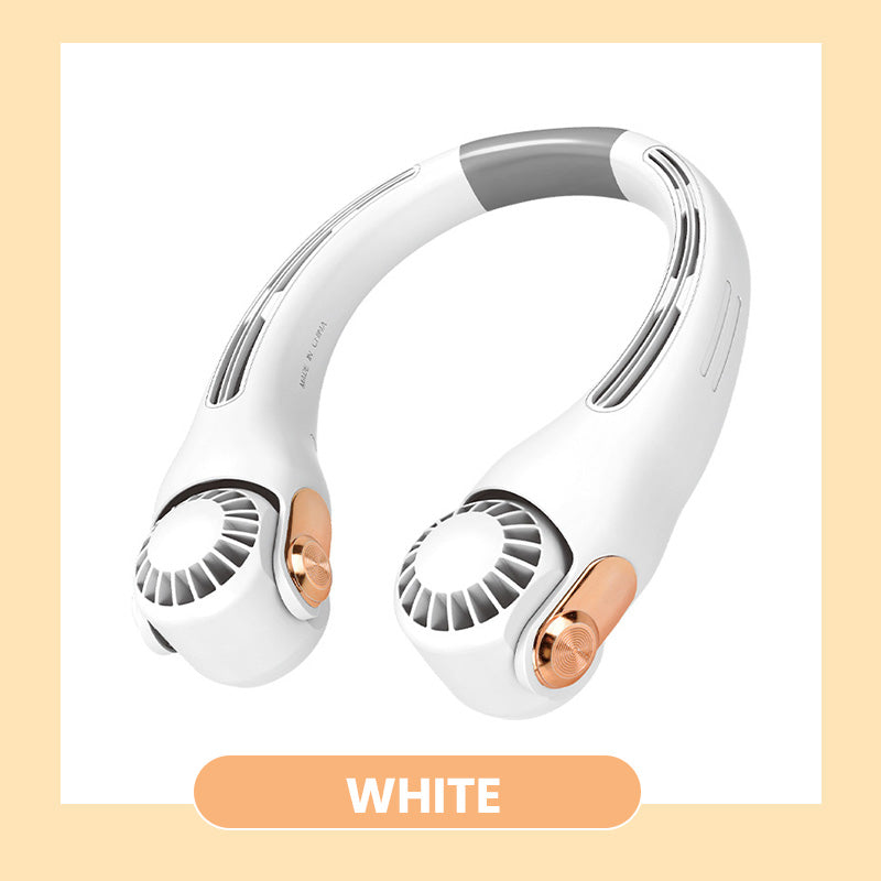 ⏰Last Day Special Price £12.99!!❄Neck Air Conditioner Fan – Ultra‑quiet, 360° rotating, 3 speeds. Hands‑free cooling, long battery. Summer essential! 😎🌬️