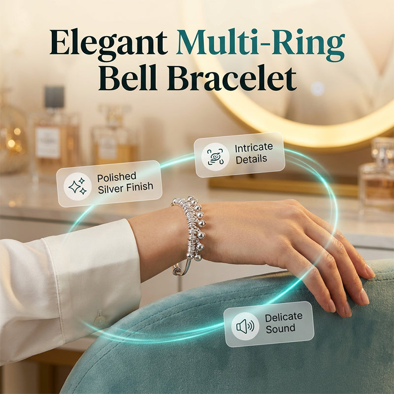 β¨ 50% OFF NOW! π Adjustable Silver Bell Charm Bangle Bracelet β Delicate & jingly β Lightweight, tarnish-resistant & perfect for daily wear or gifting π