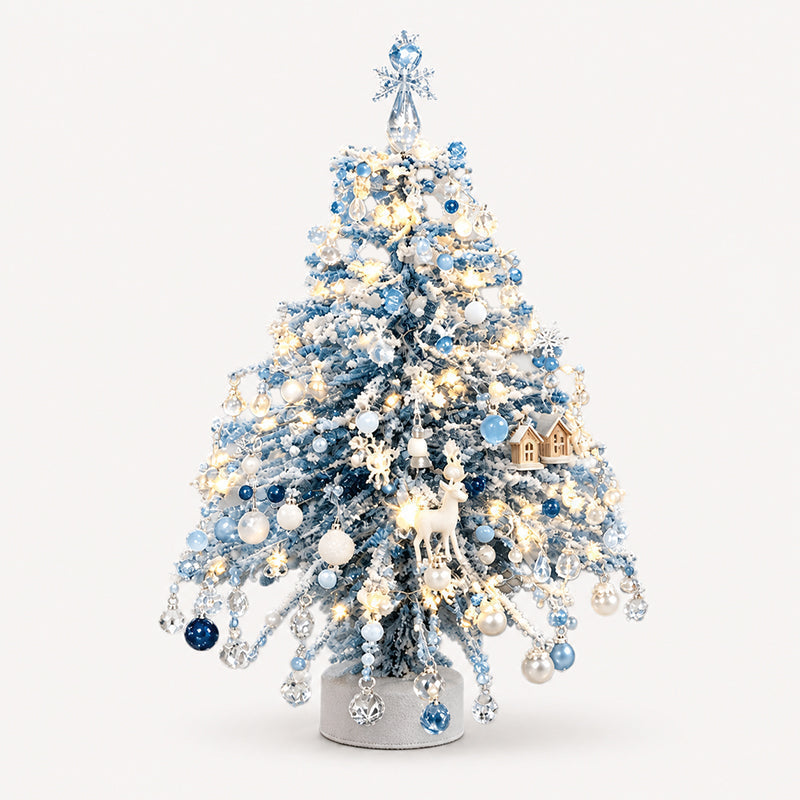 π₯Hot Sale 50% OFFπ₯ Elegant Beaded Mini Christmas Tree β Collector's Holiday Decor Set, Tabletop π