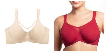 🏆 Last Day Special Price £7.99 ! 💐Women's Elegant Sheer Full Coverage Plus Size Bra