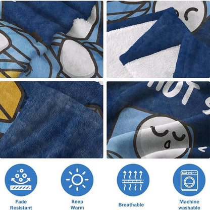 🎉 Father’s Day Special Deal: ONLY ￡7.99!!🎁“Dad’s Not Sleeping… Just Resting His Eyes” Blanket 🛋️💤  Ultra-Soft, UK-Made Flannel – The Perfect Gift from Kids ❤️