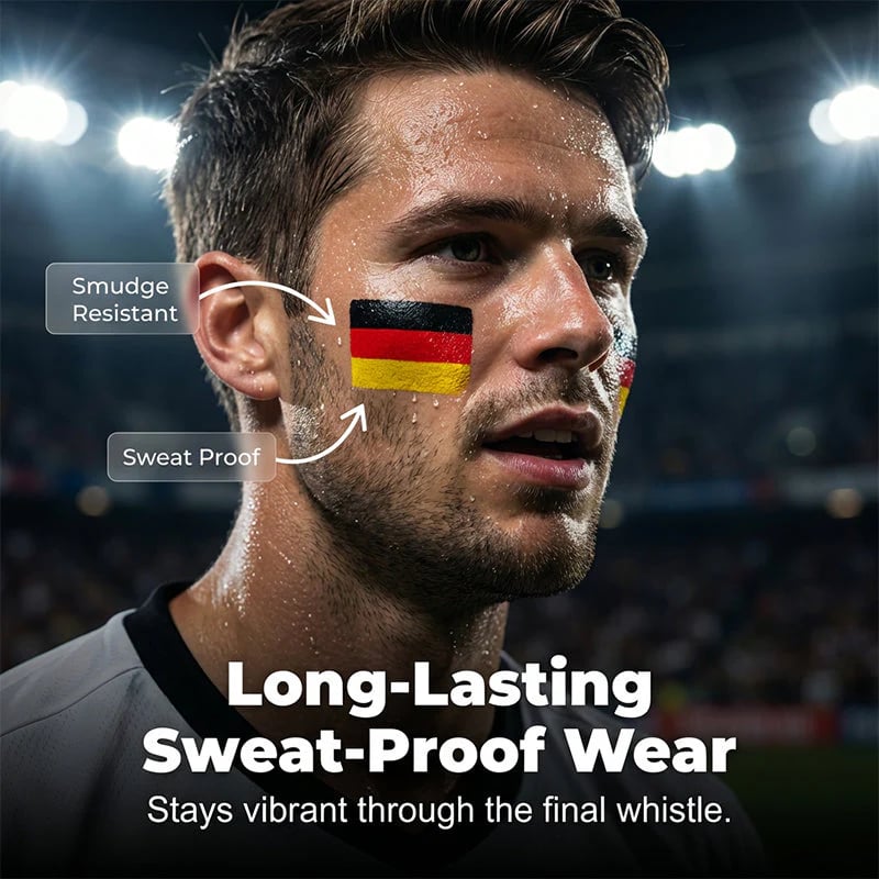 🔥Last Day Sale Only ￡6.99!🎉National Flag Face Paint Stick for Sports Fans! ⚽