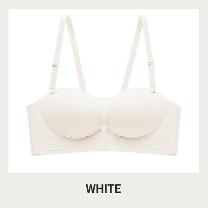 Invisible Strap Front Buckle Push Up Bra