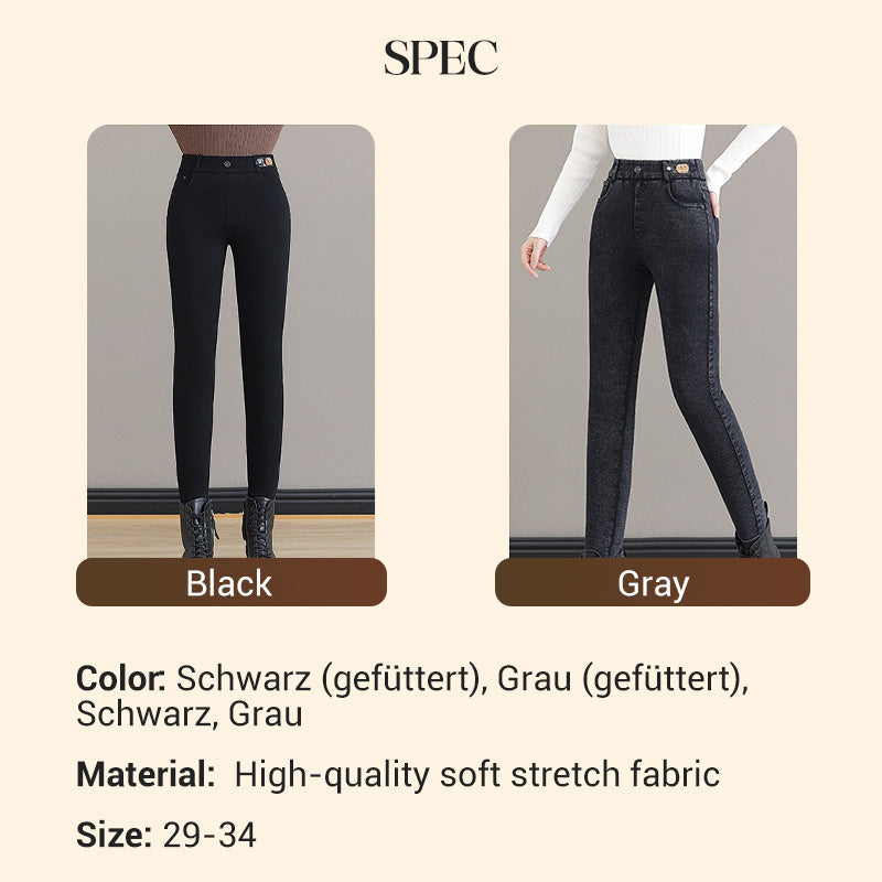 🔥HOT SALE 49% OFF💕Women's High Waist Slim Stretch Warm Skinny Jeans