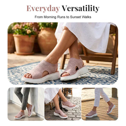 ⏳LAST DAY SALE ONLY ￡11.99!!🔥🔥Women's Breathable Knit Platform Sandals