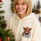 🎄🎅CHRISTMAS SALE 50% OFF!!🎁Cute Highland Cow Cozy Fleece-Lined Hooded Sweatshirt🦬