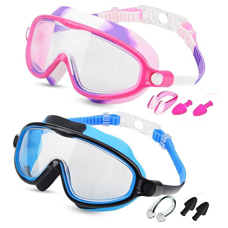 🔥LIMITED SALE 50% OFF!!🏆#1 Bestselling🏊‍♀️HD children's large frame waterproof and anti-fog swimming goggles