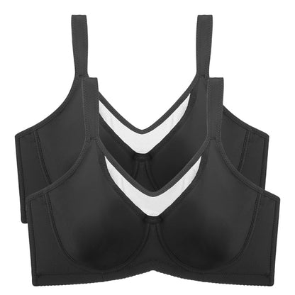 ⏳HOT SALE -BUY 1 GET 1 FREE !!!🖤Women's Elegant Sheer Full Coverage Underwire Non-padded Plus Size Bra