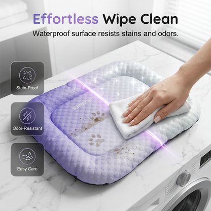 ⏰LAST DAY SALE ONLY￡7.99!!❄Pet Cooling Mat for Dogs & Cats 🐾 Naturally Cool Ice-Silk Pad • Breathable, Washable & Soft 🌿 For Floors, Sofas & Car Travel • Multiple Sizes • Gradient Colours ☀️🐶🐱