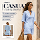 🔥 BIG CLEARANCE SALE 🔥☁️ 2026 New Arrival! 🍀Women's Casual V-Neck Two-Piece Short Set