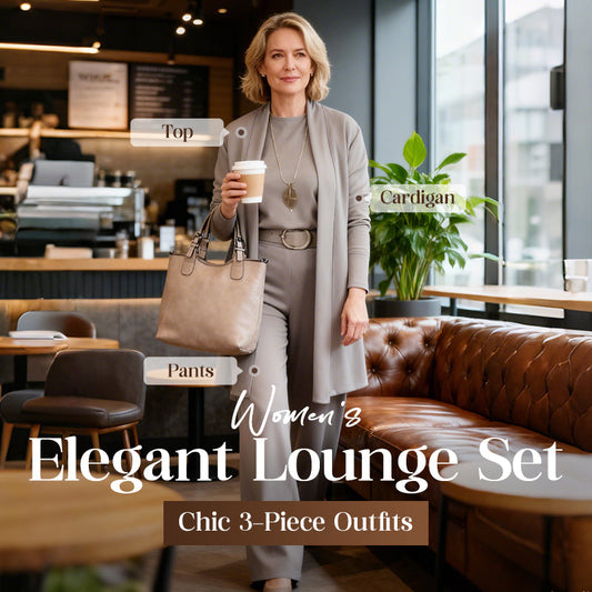 ✈️Free shipping worldwide⏳Time-Limited Special⏰Elegant 3-piece set including long cardigan, top and pants💞