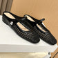 🔥 BIG CLEARANCE SALE 🔥☁️ 2026 New Arrival! Women's Square-Toe Woven Mary Jane Mules 🎀
