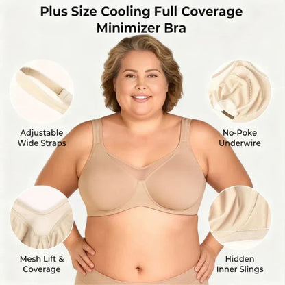🏆 Last Day Special Price £7.99 ! 💐Women's Elegant Sheer Full Coverage Plus Size Bra