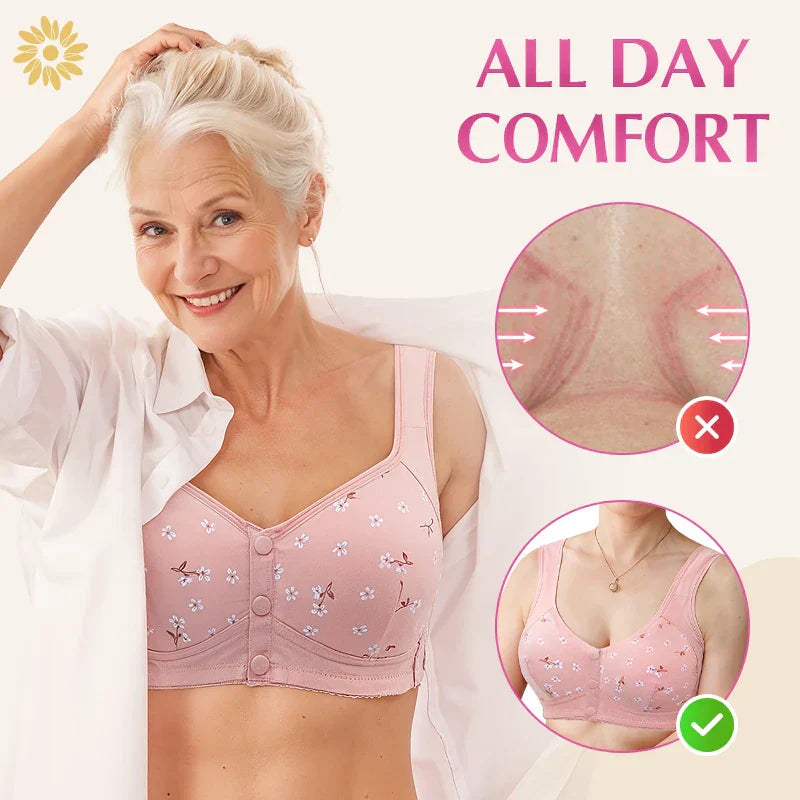 🌹Buy 1 Get 2 Free🌹Daisy Bra – LAST DAY SALE 50% OFF – Comfortable & Convenient Front Button Bra