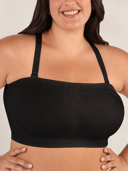 ⛱️Last Day Special Price ￡9.99!!🤩🔥Convertible Strapless Bandeau Bra with Wireless Comfort, Anti-Slip Grip & Removable Straps