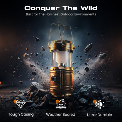 Solar Powered Retractable Camping Light