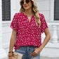 💥2026 Hot Sale 49% OFF👚Women's Dressy Casual Shirts Short Sleeve V Neck Work Blouse