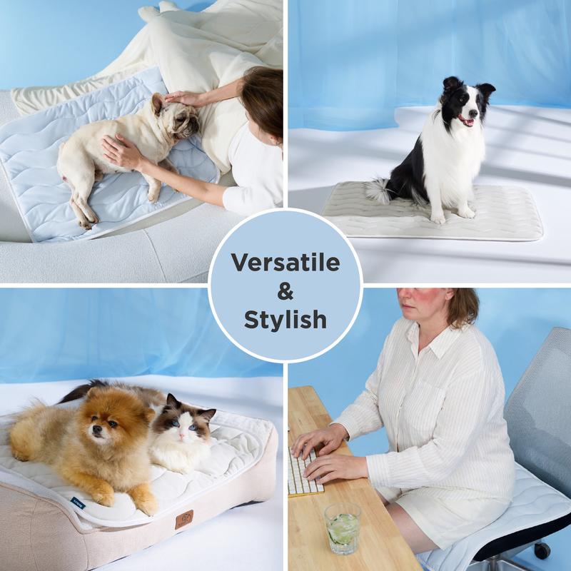 ❄️2026 Summer Hot Sale 50% OFF🧊PawDew™ for Dogs & Cats – Vet-Approved Ice-Silk Cooling Pad ❄️ | Q-MAX >0.4 | Washable 🧼, Non-Slip 🛟 | Perfect for Large Breeds & UK Summers ☀️🇬🇧