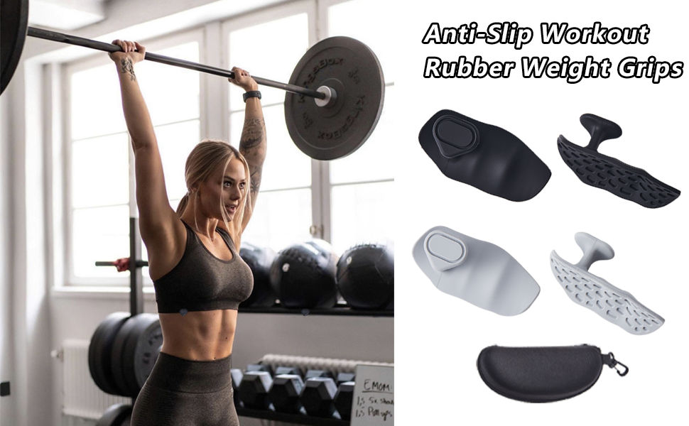 Anti-Slip Workout Rubber Weight Grips