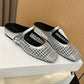 🔥 BIG CLEARANCE SALE 🔥☁️ 2026 New Arrival! Women's Square-Toe Woven Mary Jane Mules 🎀