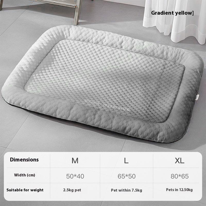 ⏰LAST DAY SALE ONLY￡7.99!!❄Pet Cooling Mat for Dogs & Cats 🐾 Naturally Cool Ice-Silk Pad • Breathable, Washable & Soft 🌿 For Floors, Sofas & Car Travel • Multiple Sizes • Gradient Colours ☀️🐶🐱