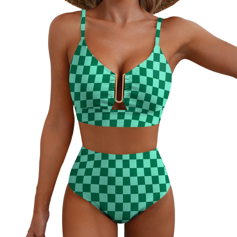 🌊💕2026 Summer Hot Sale 70% OFF👙✨Women's Floral High Waisted Tummy Control Bikini Set