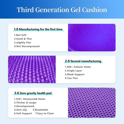 ❄️Last Day  Buy 3 get 1 free🧊Summer Honeycomb Gel Seat Cushion