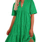 💥Last Day Special Sale 49% OFF💃Women's Elegant Hollow Out Lace Ruffle Casual Mini Dress