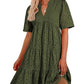 💥Last Day Special Sale 49% OFF💃Women's Elegant Hollow Out Lace Ruffle Casual Mini Dress