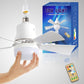⏳LAST DAY SALE 50% OFF🌀40W LED Ceiling Fan Light – 20.5” Ultra-Quiet with Remote 🎯 | E27 + FREE B22 Adapter 🔌 | For Bedroom 😴, Kitchen 👩‍🍳 & Garage 🛠️ – UK Ready! 🇬🇧
