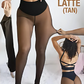 New Compression Band Model One-Seam Translucent Fleece Lined Tights