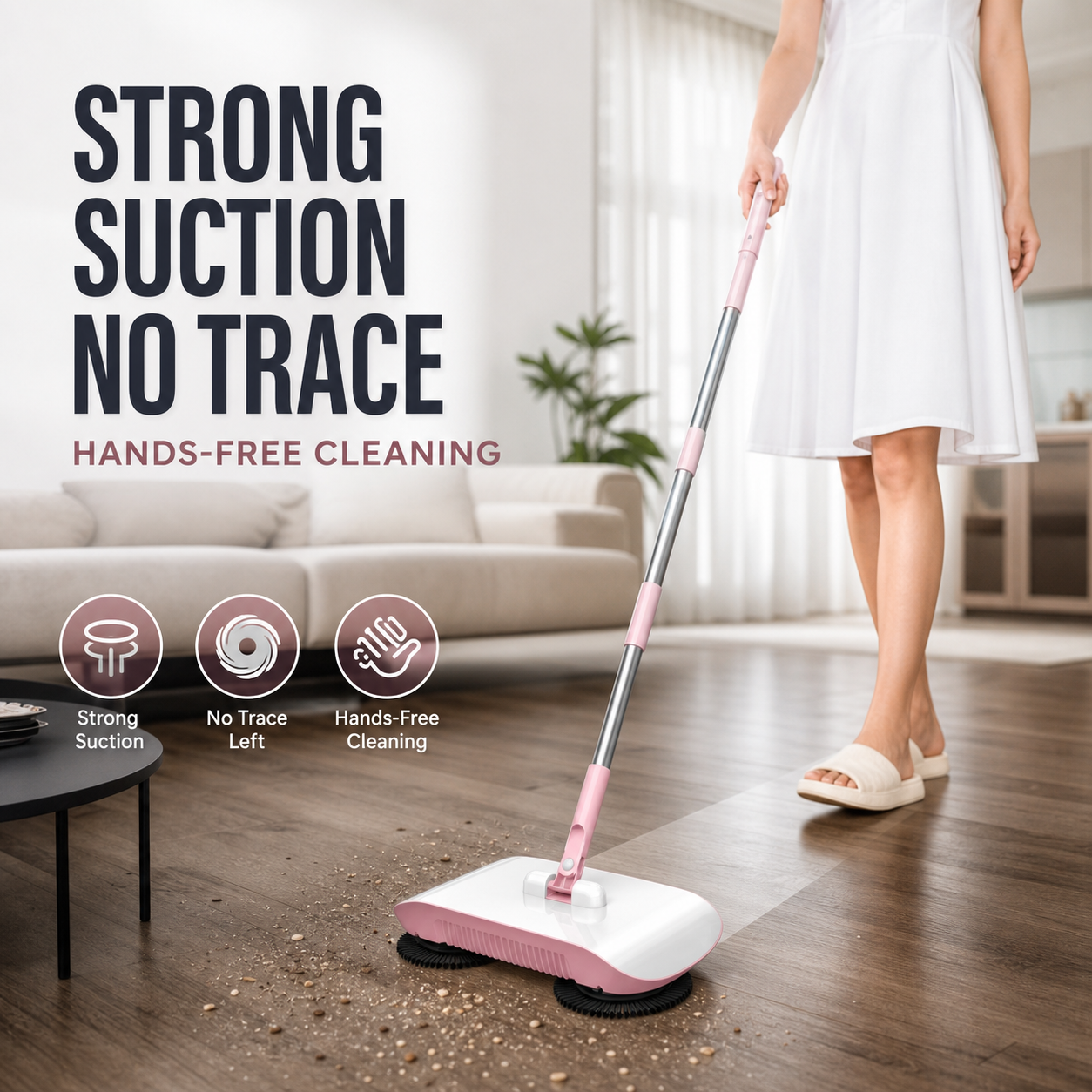 SMART ROBOT VACUUM CLEANER MOP & BROOM
