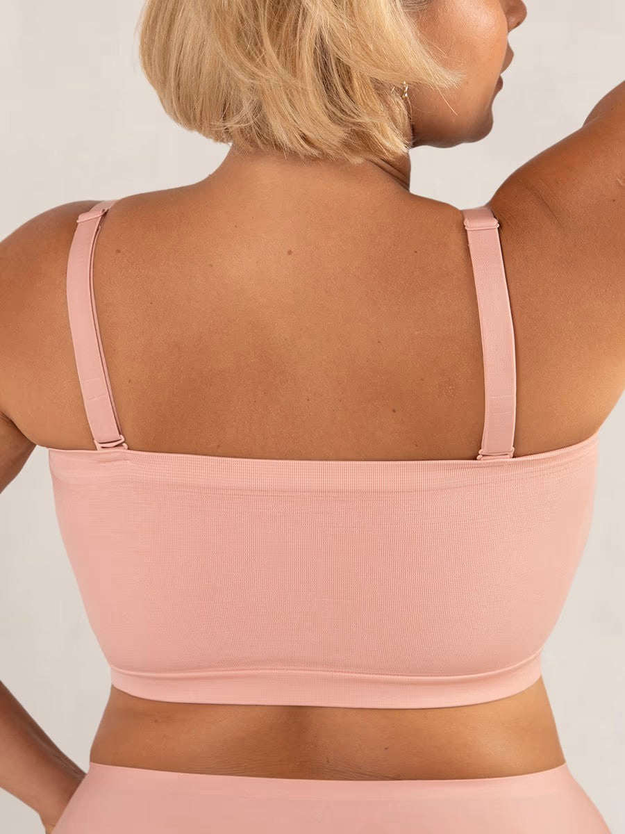 ⛱️Last Day Special Price ￡9.99!!🤩🔥Convertible Strapless Bandeau Bra with Wireless Comfort, Anti-Slip Grip & Removable Straps