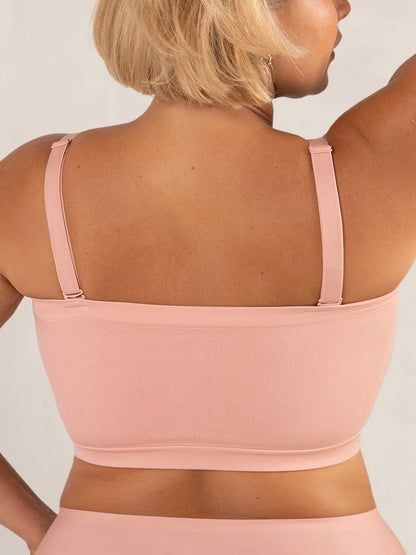 ⛱️Last Day Special Price ￡9.99!!🤩🔥Convertible Strapless Bandeau Bra with Wireless Comfort, Anti-Slip Grip & Removable Straps