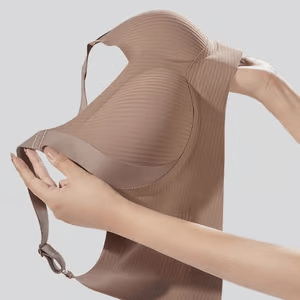 💕Women's Ribbed Push Up Adjustable Wireless Bra
