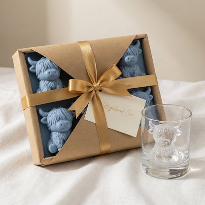 ⏳Last Day Special Price ￡6.99!!🐮 Mini Highland Cow Ice Cube Mold – Cute 3D Ice for Drinks, Parties & Gifts– UK Ready! 🇬🇧