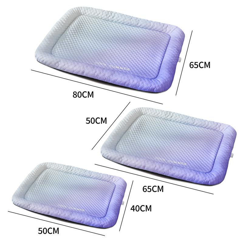 ⏰LAST DAY SALE ONLY￡7.99!!❄Pet Cooling Mat for Dogs & Cats 🐾 Naturally Cool Ice-Silk Pad • Breathable, Washable & Soft 🌿 For Floors, Sofas & Car Travel • Multiple Sizes • Gradient Colours ☀️🐶🐱