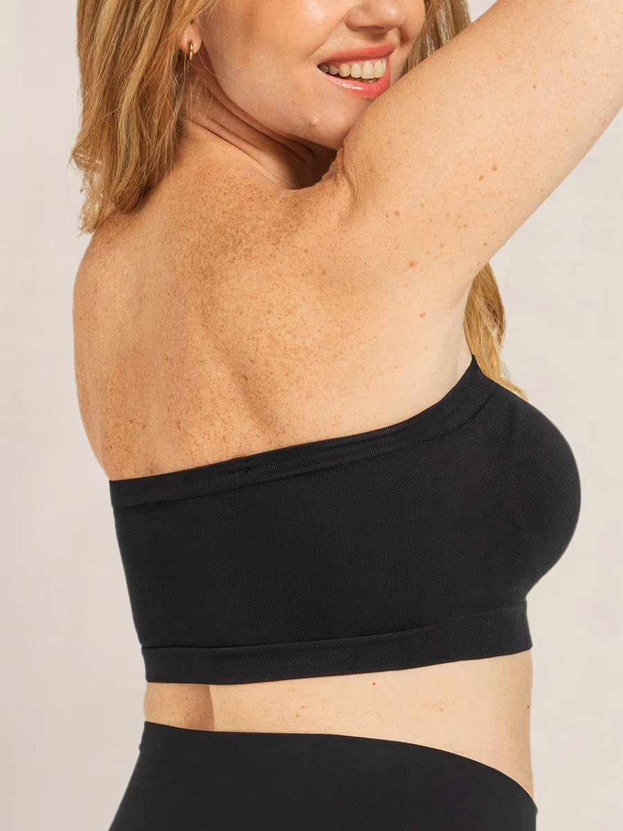 ⛱️Last Day Special Price ￡9.99!!🤩🔥Convertible Strapless Bandeau Bra with Wireless Comfort, Anti-Slip Grip & Removable Straps