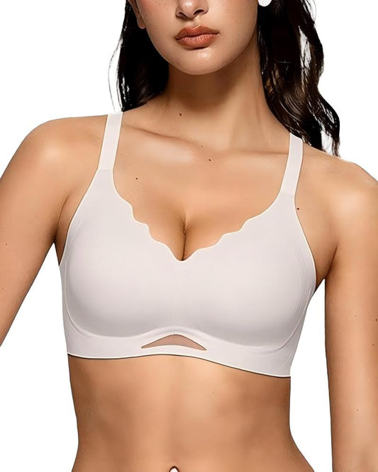Seamless Soft Comfort Wireless Mesh Bra