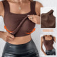 U Neck Shapewear Built-in Bra Tank