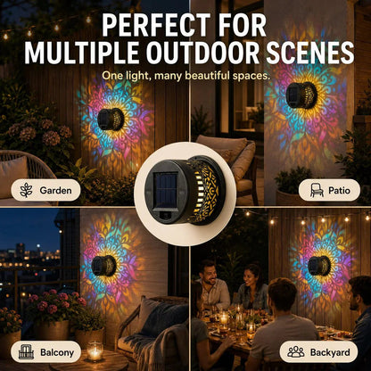 💡💓Surprise Price: Only £7.99!!🔥Solar-Powered Mandala Projector Light🎁🏠