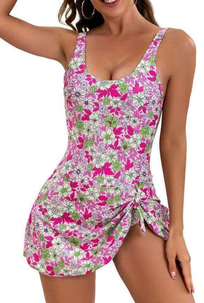 👙LAST DAY SALE: ONLY ￡12.99!!💃Women's One Piece Tummy Control Tie Knot Swimsuit