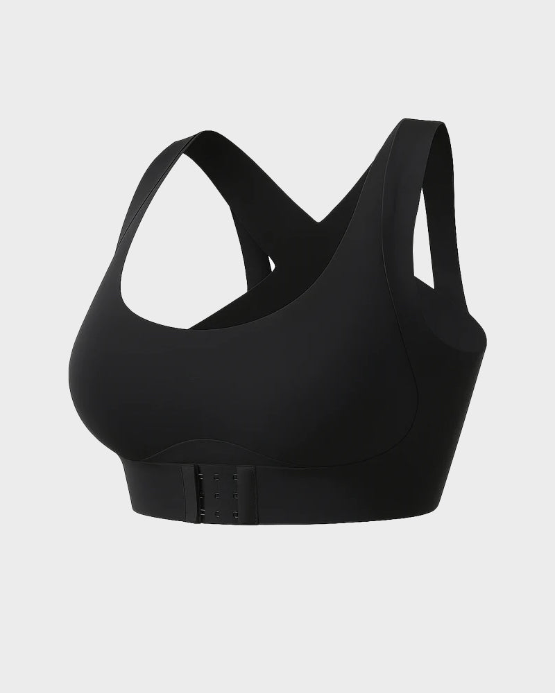 ⏳LAST DAY SALE ONLY 8.99!!👍✨Cross Back Front Closure Wireless Posture Support Bra– All-Day Comfort, Breathable & Summer-Ready 💕