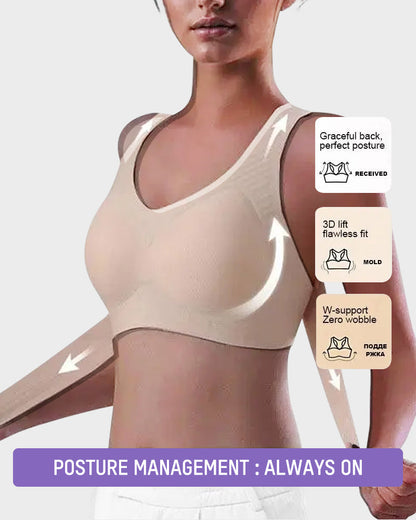 ⏳LAST DAY SALE ONLY 8.99!!👍✨Cross Back Front Closure Wireless Posture Support Bra– All-Day Comfort, Breathable & Summer-Ready 💕